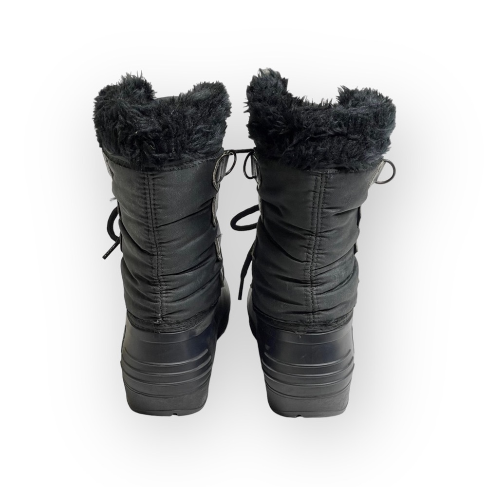 Vintage: Sorel x Kaufman ★ Canada Nylon Snow Waterproof Duck Boots ★ Black ★ 6M - Picture 3 of 16